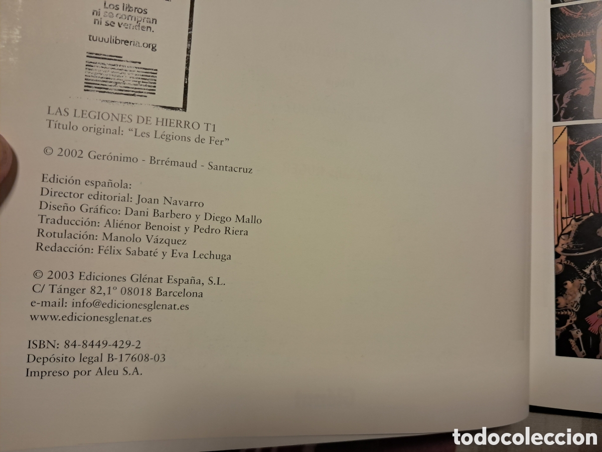 C&oacute;mics: C&oacute;mic Las legiones de Hierro Tomo &Uacute;nico. - Foto 4