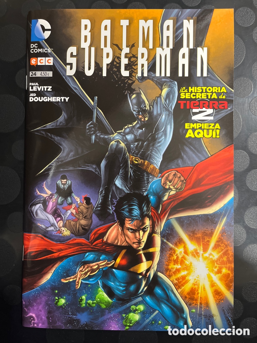 C&oacute;mics: BATMAN Y SUPERMAN N.24 LA HISTORIA SECRETA DE TIERRA 2 DC ECC ( 2013/2016 )