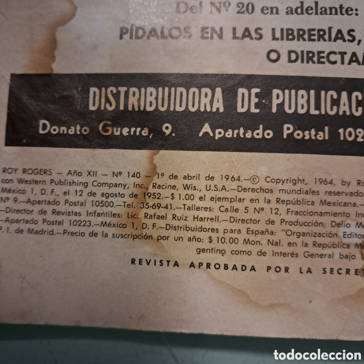 C&oacute;mics: Roy Rogers, Novaro,n&uacute;mero 140 - Foto 3