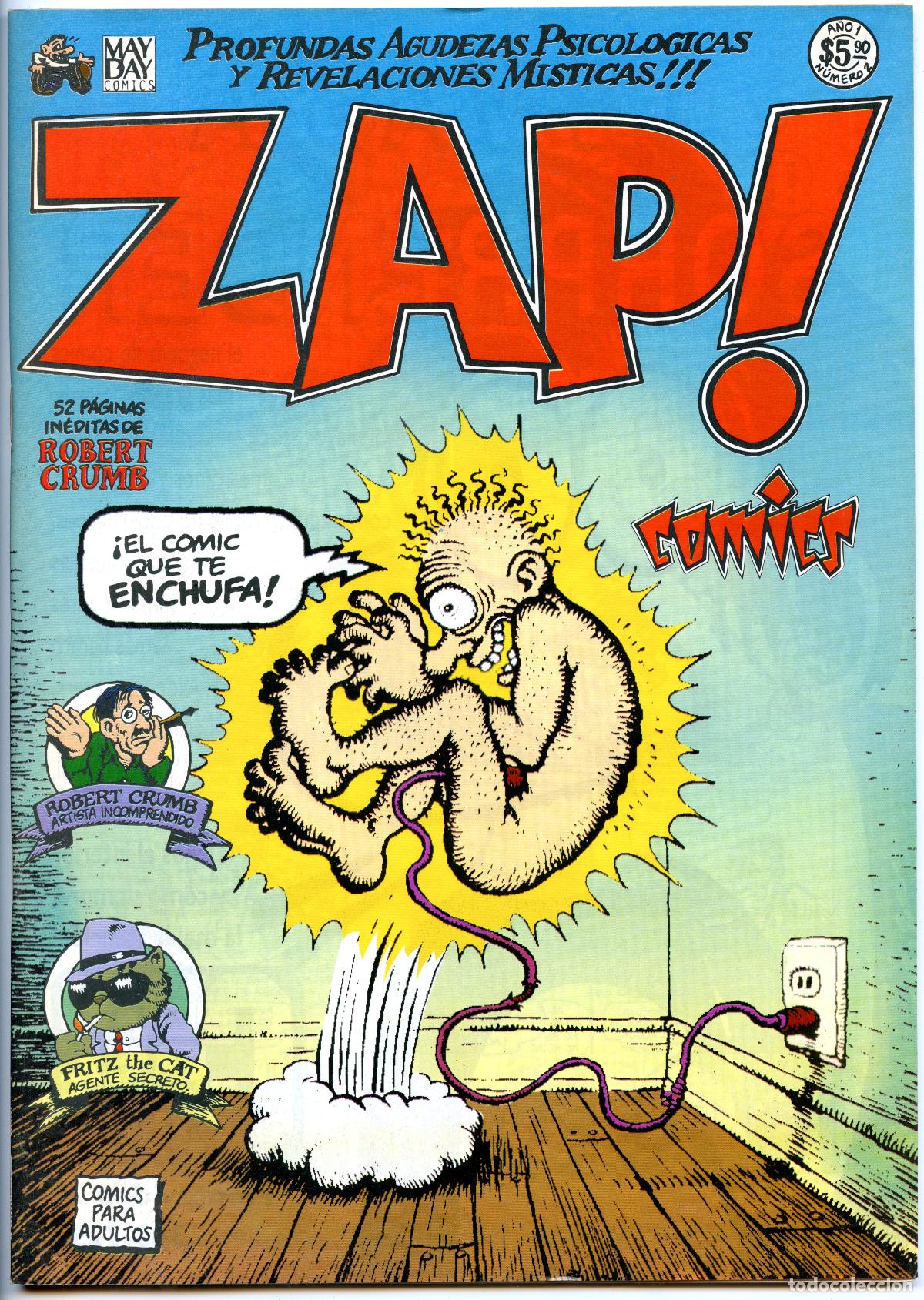 C&oacute;mics: ZAP COMICS! n.2 (edici&oacute;n argetina Zap comics) (May Day Comics) - Foto 1