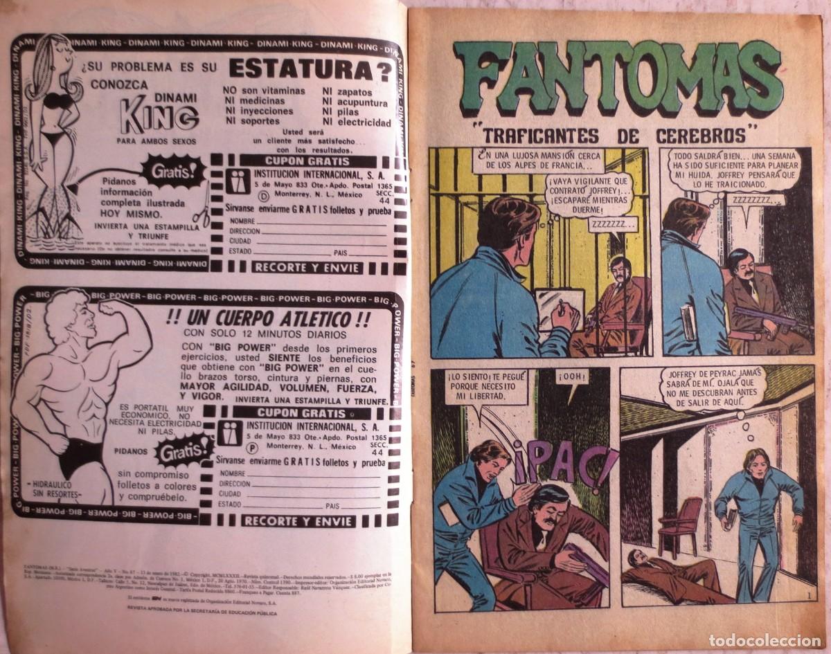 C&oacute;mics: VINTAGE COMIC DE FANTOMAS DE LOS A&Ntilde;OS 80s - Foto 2