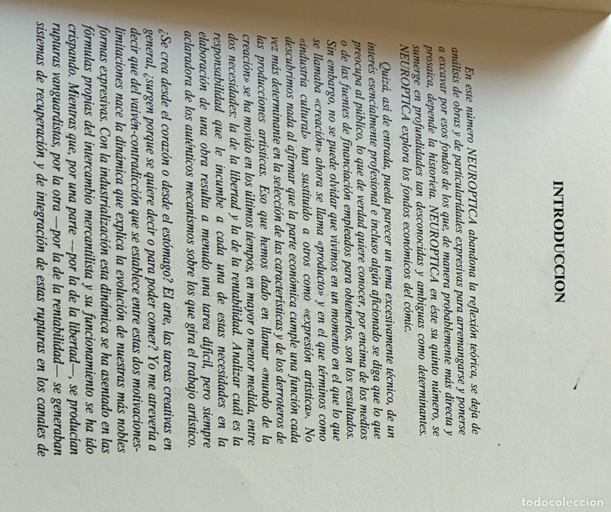 C&oacute;mics: NEUROPTICA 5 ESTUDIOS SOBRE EL C&Oacute;MIC Varios autores - Foto 3