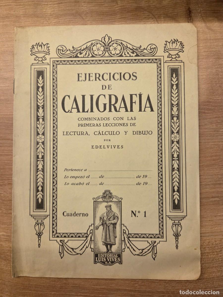 C&oacute;mics: EJERCICIOS DE CALIGRAF&Iacute;A EDELVIVES - Lote numeros 1, 7 y 9 - Foto 1
