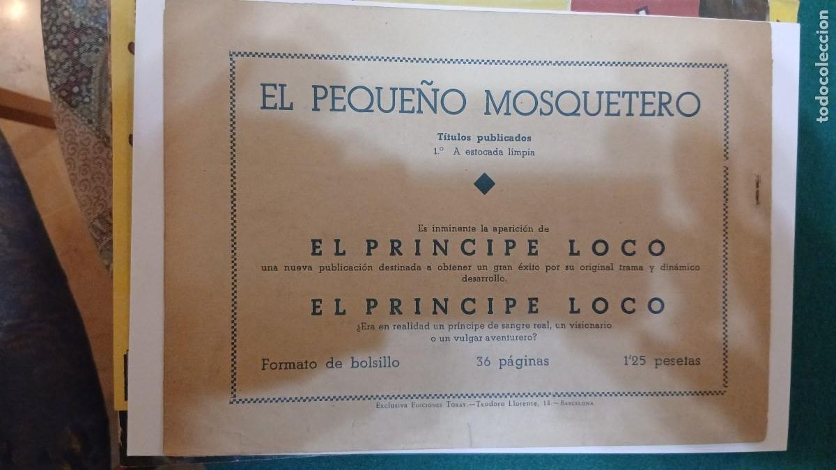 C&oacute;mics: El peque&ntilde;o mosquetero 1, Bolsa JJ - Foto 2
