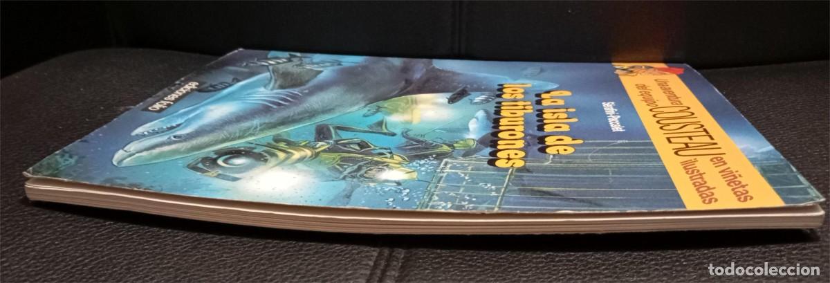 C&oacute;mics: COUSTEAU - LA ISLA DE LOS TIBURONES - COMIC - 1995 - EDICIONES FOLIO - Foto 5