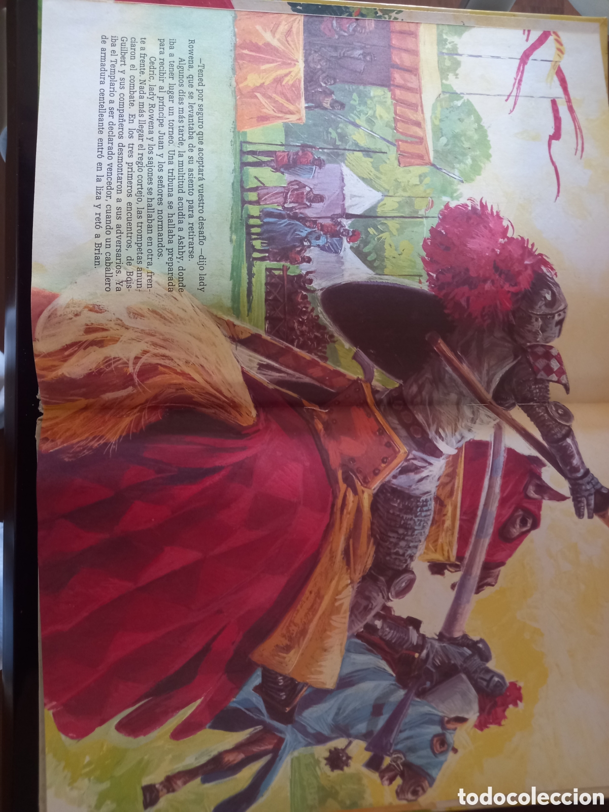 C&oacute;mics: Libro IVANHOE - Walter Scott - Editorial HEMMA (1978) - Gran Formato Ilustrado - Foto 3