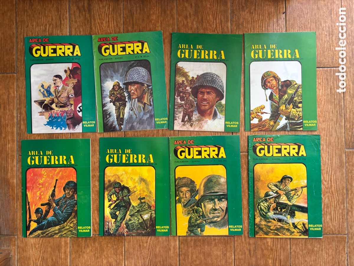 C&oacute;mics: AREA DE GUERRA COLECCION COMPLETA 8 NUMEROS EDITORIAL VILMAR - Foto 1