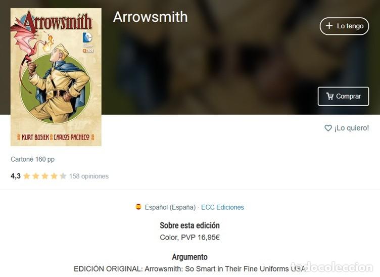 C&oacute;mics: ARROWSMITH, de Kurt BUSIEK y Carlos PACHECO (ECC) - Foto 3