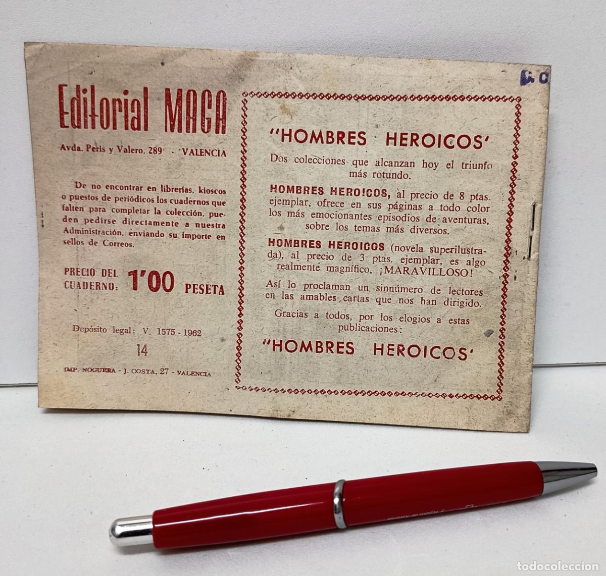 C&oacute;mics: Comic EL DEFENSOR, Serie Meteoro, n&ordm; 14, Ed. MAGA. 1962. Valencia. - Foto 3