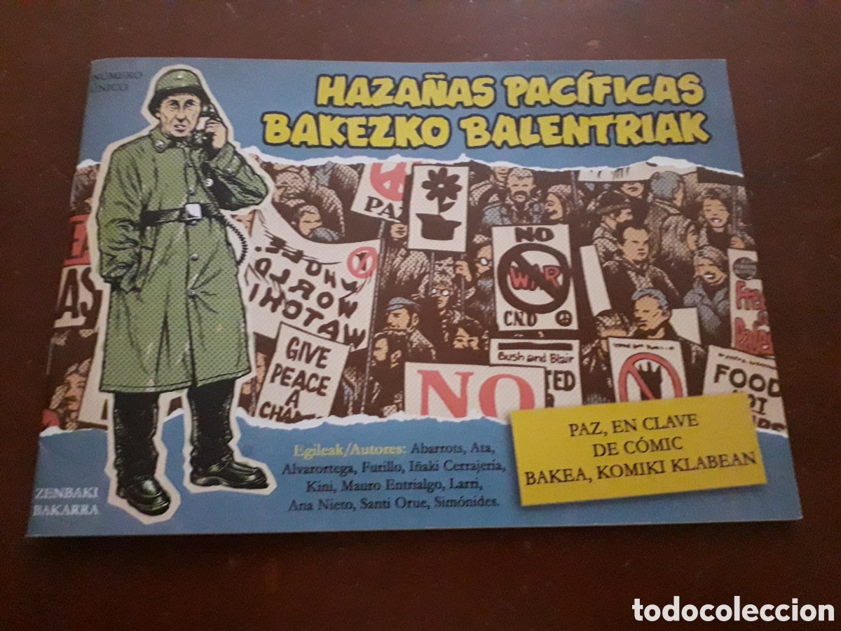 C&oacute;mics: HAZA&Ntilde;AS PAC&Iacute;FICAS. COMIC. BAKEZKO BALENTRIAK. EXCELENTE ESTADO - Foto 1