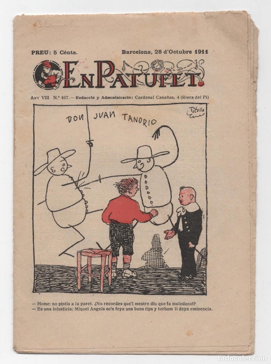 C&oacute;mics: EN PATUFET NUMERO 407 BARCELONA OCTUBRE 1911 - Foto 1