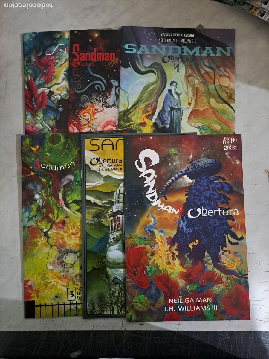 C&oacute;mics: Sandman obertura completa 6 n&uacute;meros, ECC en perfecto estado - Foto 1