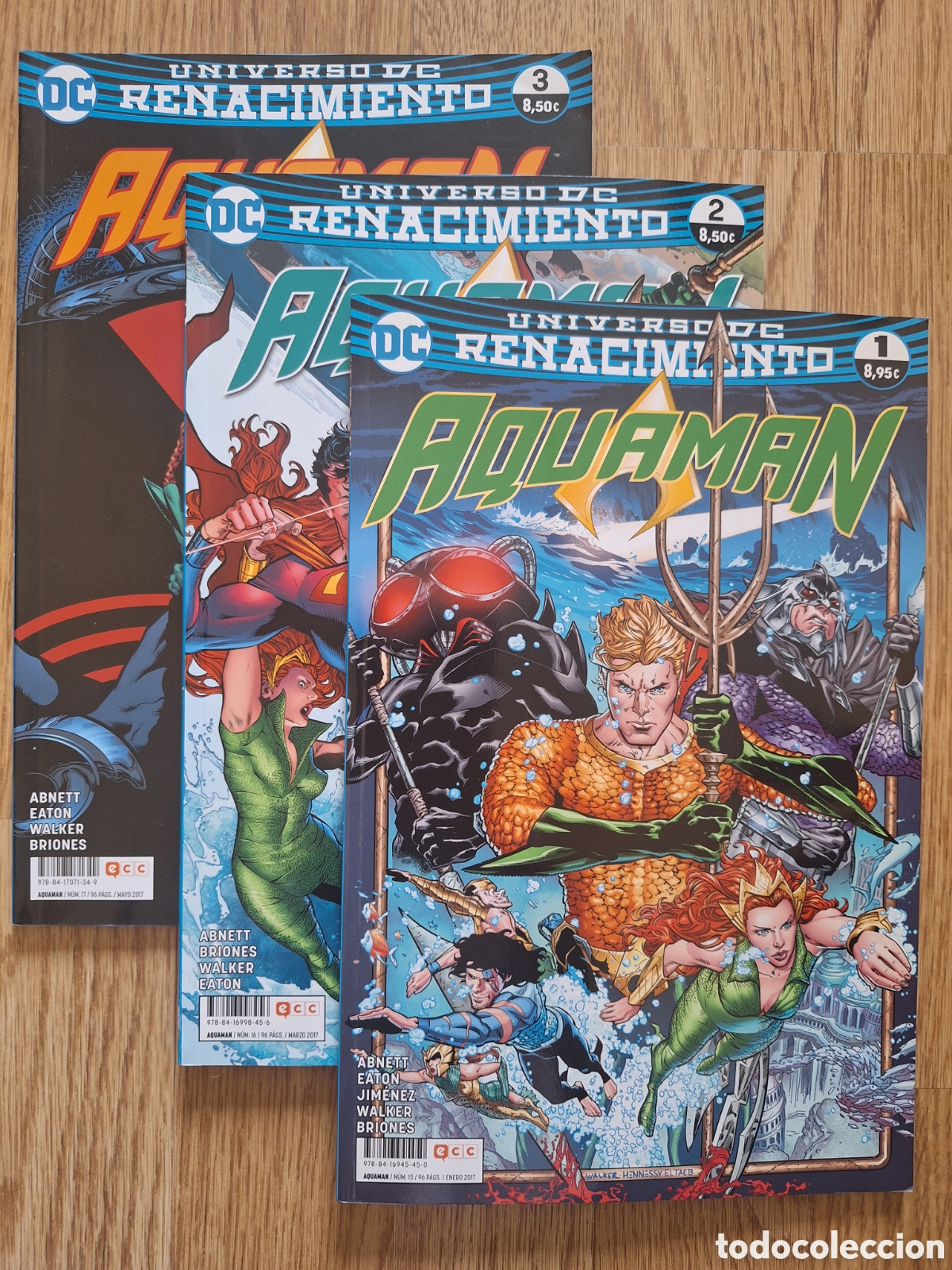 C&oacute;mics: 3 comic &rdquo;Aquaman. Renacimiento&rdquo; Volumen 1,2,3 - Foto 1