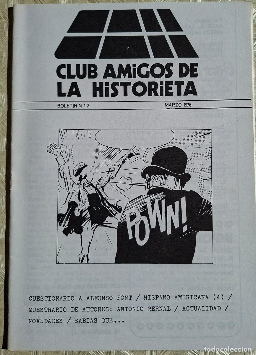 C&oacute;mics: Club amigos de la historieta. Bolet&iacute;n n&ordm; 12 - Foto 1