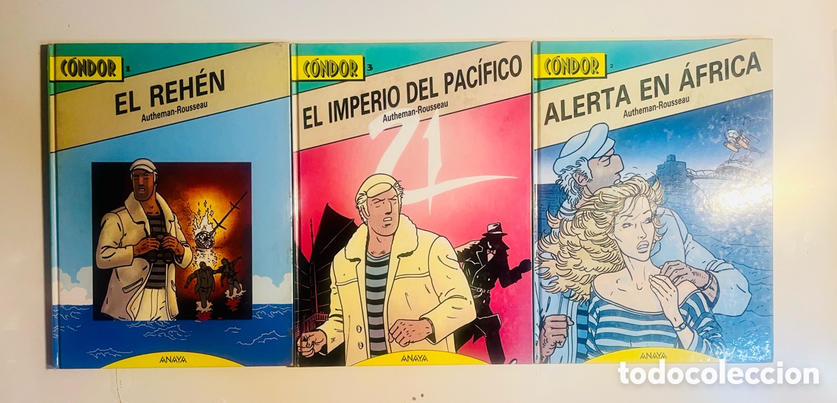 C&oacute;mics: COLECCI&Oacute;N C&Oacute;NDOR, 3 TOMOS COMPLETA, (EDITORIAL ANAYA), ESCASA!!! - Foto 1