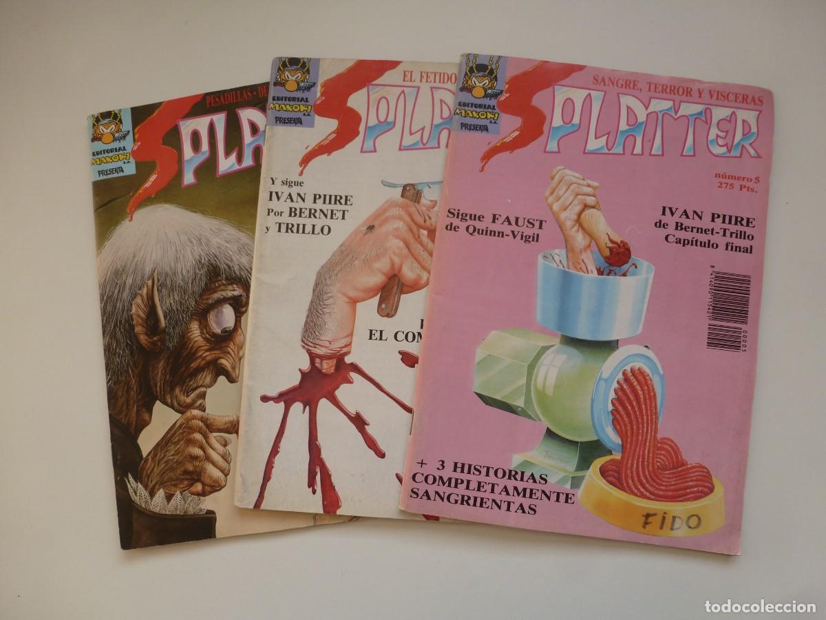 C&oacute;mics: SPLATTER N&ordm; 2, 3 Y 5. EDITORIAL MAKOKI 1991 - Foto 1