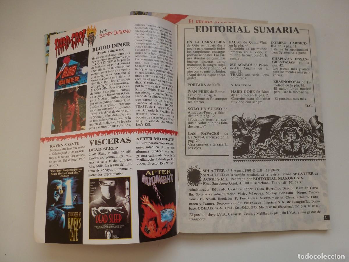 C&oacute;mics: SPLATTER N&ordm; 2, 3 Y 5. EDITORIAL MAKOKI 1991 - Foto 2
