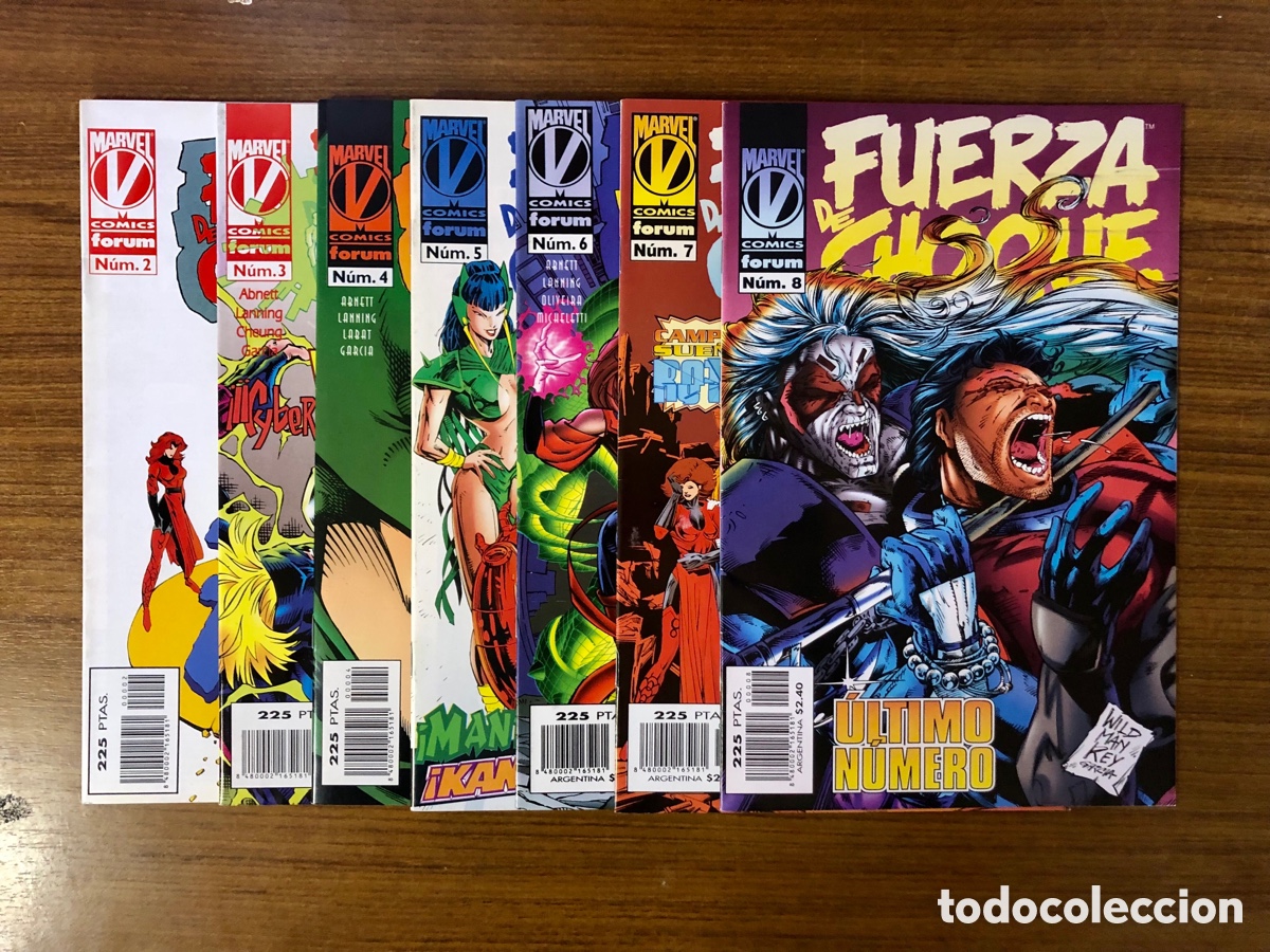 C&oacute;mics: FUERZA DE CHOQUE,7 EJEMPLARES DE 8,( F&Oacute;RUM) - Foto 1