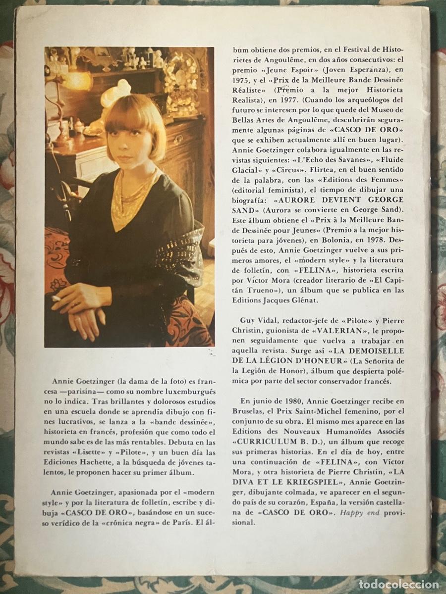 C&oacute;mics: Casco de oro. C&oacute;mic. Annie Goetzinger - Foto 3