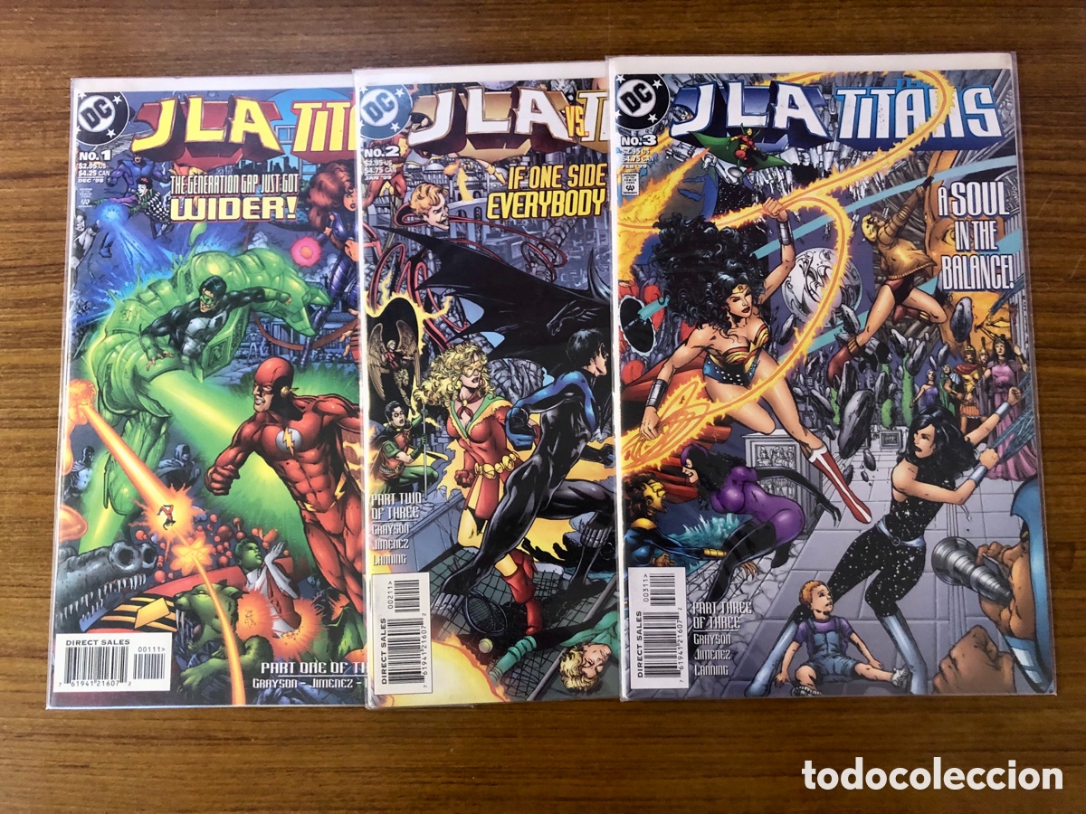 C&oacute;mics: JLA TITANS,NUMERO 1,2,3,(DC) - Foto 1