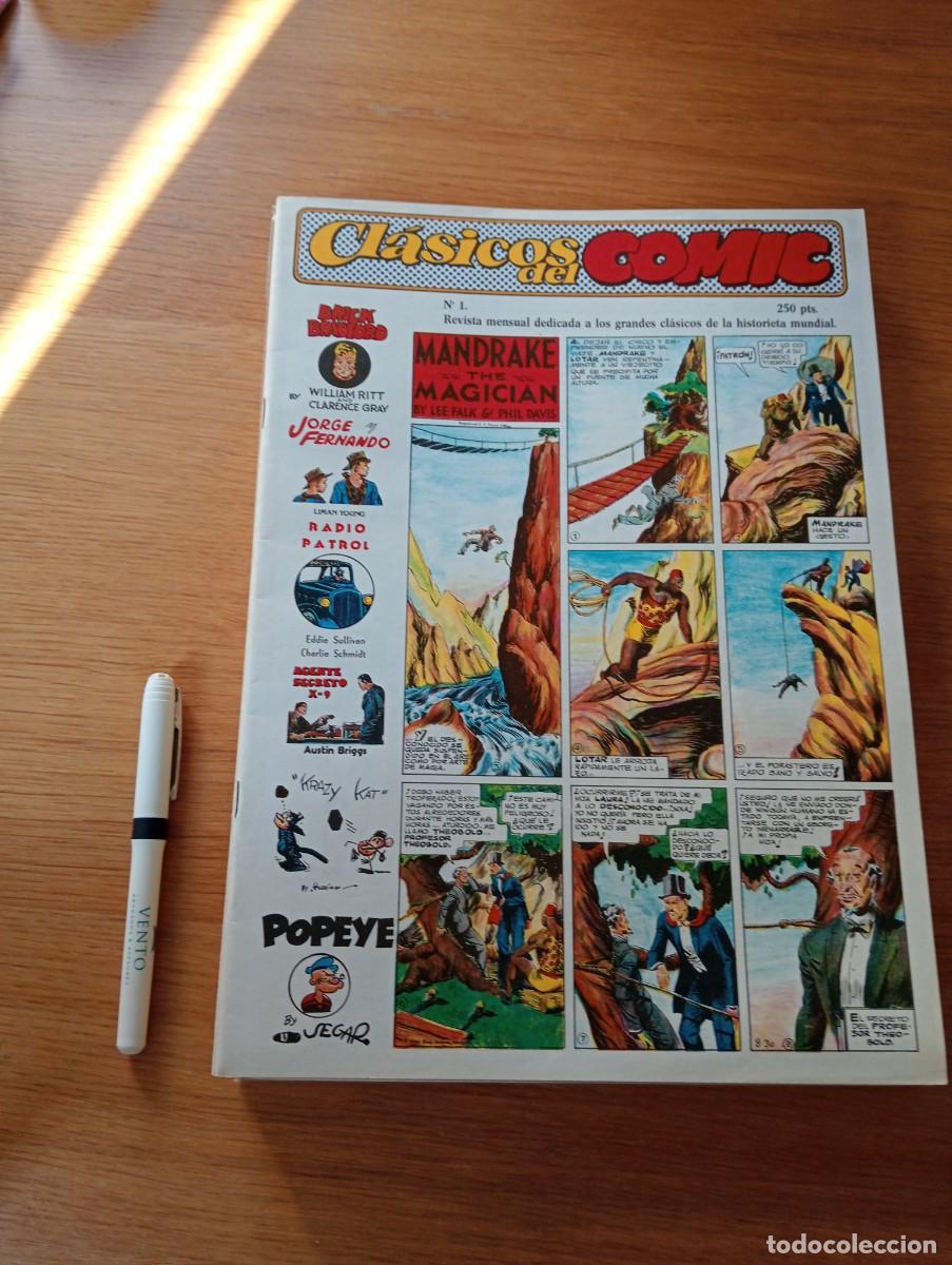 C&oacute;mics: COMPLETA. GRAN FORMATO. CL&Aacute;SICOS DEL C&Oacute;MIC. 13 EJEMPLARES. GRAPA. ED. COMPLOT. 1988. - Foto 2