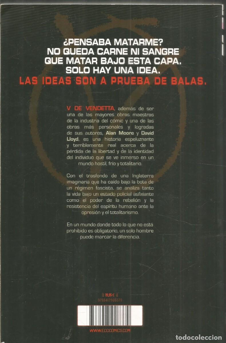 C&oacute;mics: ALAN MOORE DAVID LLOYD. V DE VENDETTA. DC VERTIGO - Foto 2