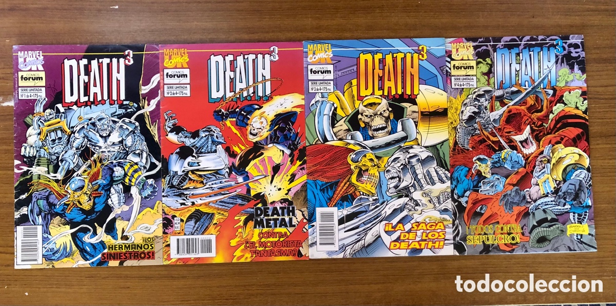 C&oacute;mics: DEATH 3,COMPLETA 4 EJEMPLARES,(MARVEL COMICS-FORUM) - Foto 1