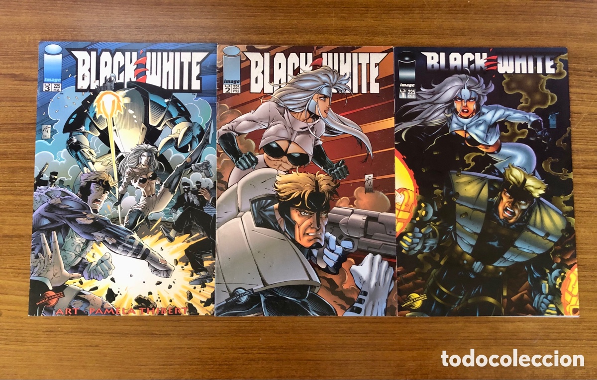 C&oacute;mics: BLACK WHITE,COMPLETA 3 EJEMPLARES,(IMAGE-WORL C&Oacute;MICS) - Foto 1