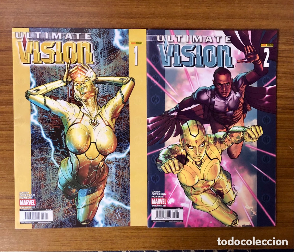 C&oacute;mics: ULT&Iacute;MATE VISI&Oacute;N,2 EJEMPLARES,(PANINI C&Oacute;MICS- MARVEL) - Foto 1