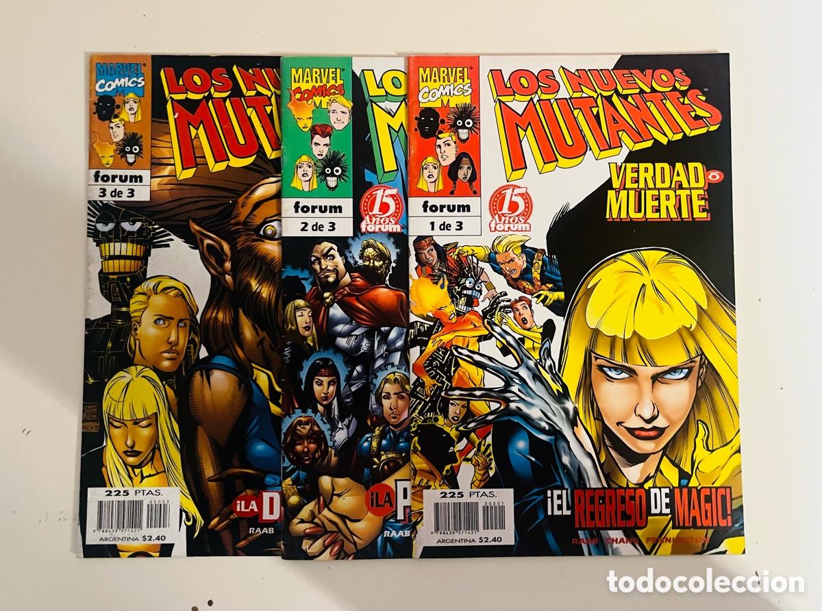 C&oacute;mics: LOS NUEVOS MUTANTES, 3 TEBEOS COMPLETA, (MARVEL COMICS F&Oacute;RUM) - Foto 1