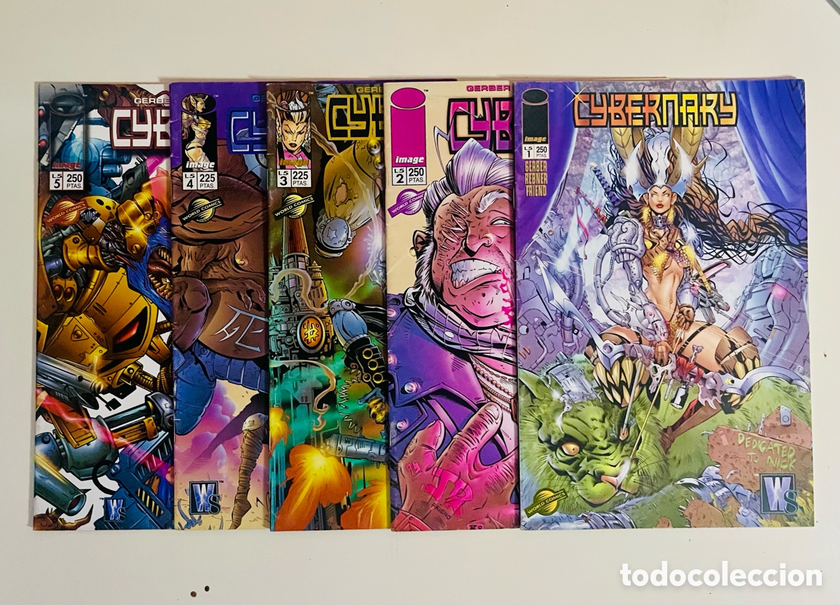 C&oacute;mics: COLECCI&Oacute;N CYBERNARY, 5 EJEMPLARES COMPLETA, (WORLD COMICS) - Foto 1
