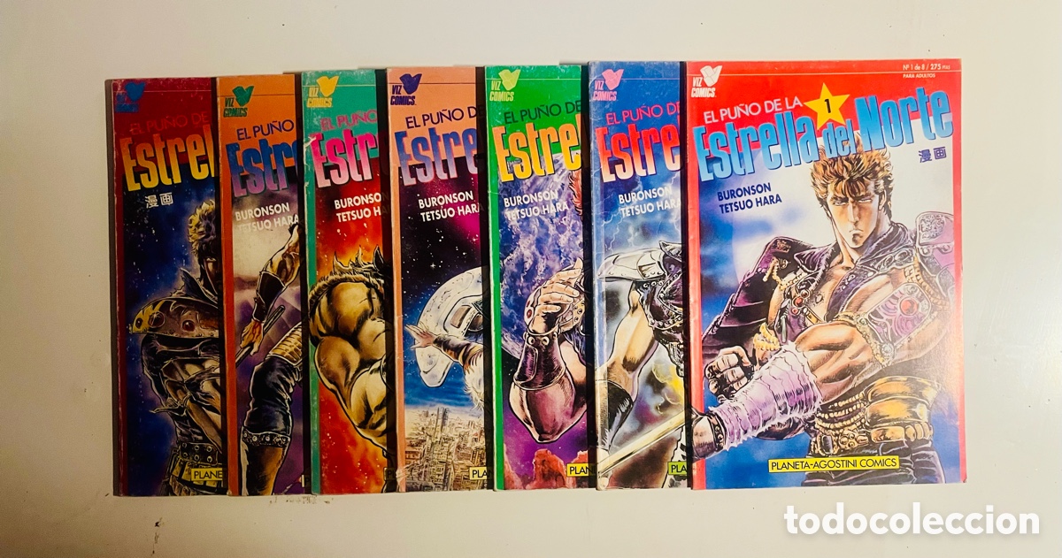 C&oacute;mics: EL PU&Ntilde;O DE LA ESTRELLA DEL NORTE, 7 N&Uacute;MEROS DE 8, (PLANETA DE AGOSTINI)