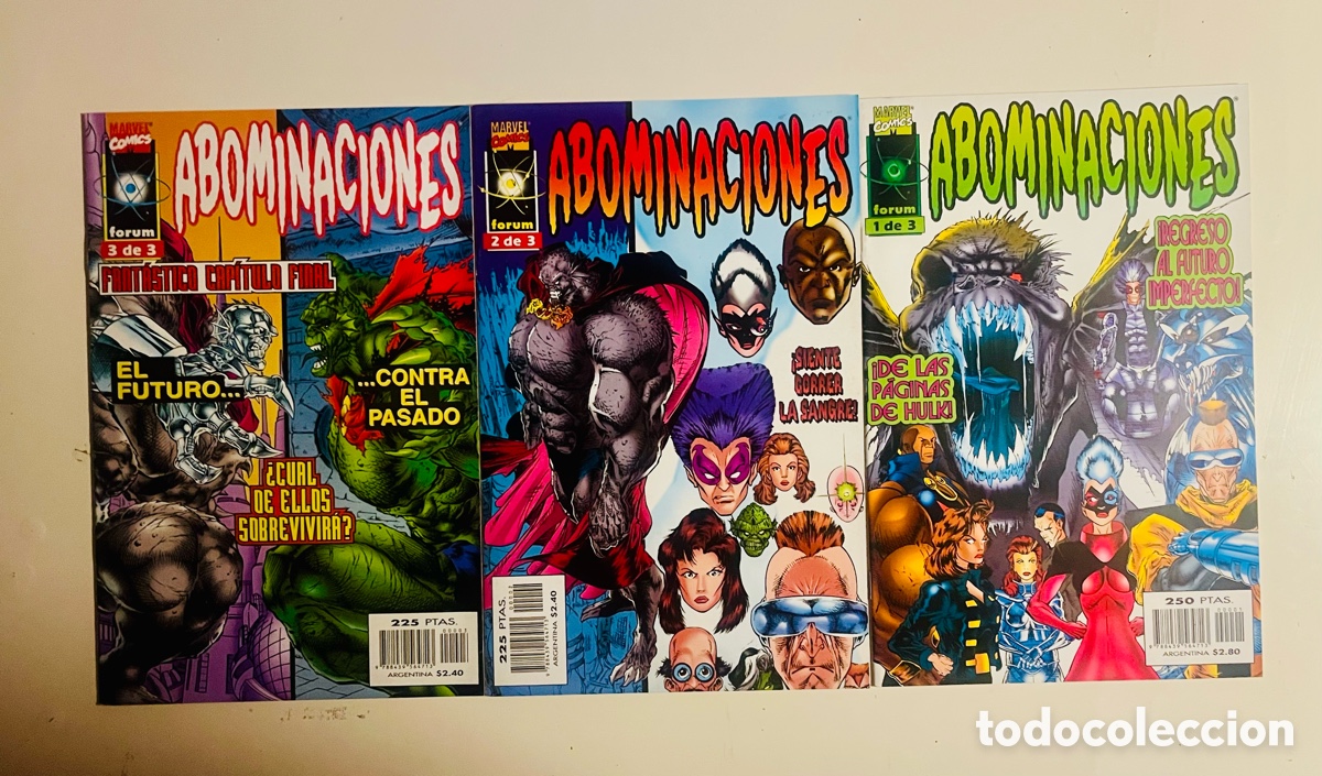 C&oacute;mics: COLECCI&Oacute;N ABOMINACIONES, 3 N&Uacute;MEROS COMPLETA, (MARVEL COMICS F&Oacute;RUM) - Foto 1