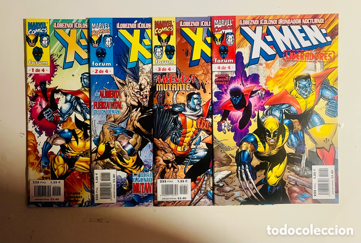 C&oacute;mics: COLECCI&Oacute;N X MEN LIBERADORES, 4 C&Oacute;MICS COMPLETA, (MARVEL COMICS F&Oacute;RUM) - Foto 1