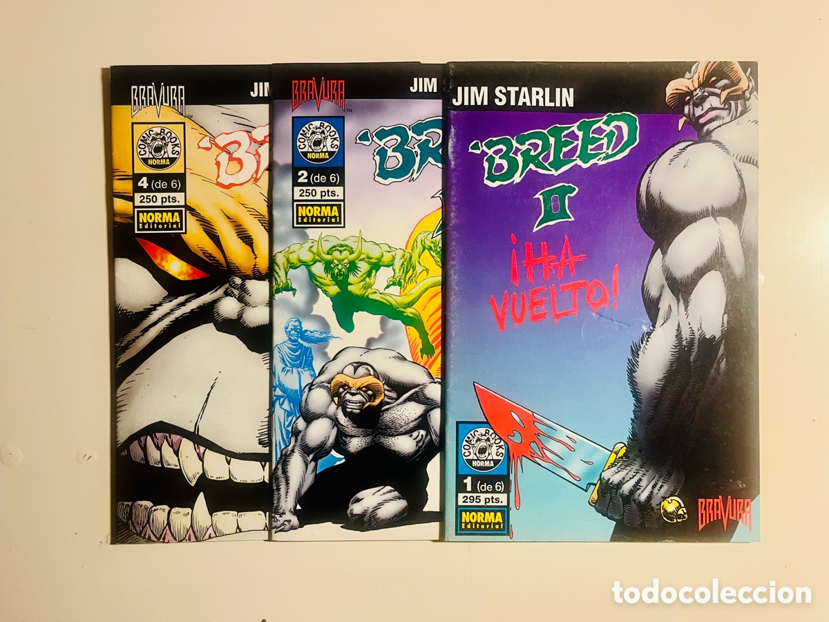 C&oacute;mics: COLECCI&Oacute;N BREED II, JIM STARLIN, 3 N&Uacute;MEROS DE 6, (NORMA EDITORIAL) - Foto 1