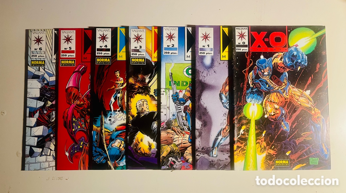 C&oacute;mics: COLECCI&Oacute;N X-O MANOWAR, 7 N&Uacute;MEROS DE 10, (NORMA EDITORIAL) - Foto 1