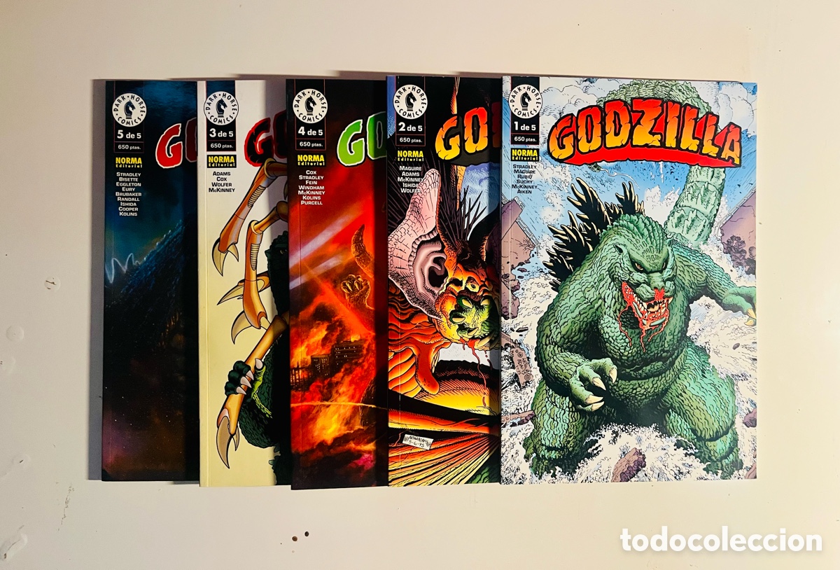 C&oacute;mics: COLECCI&Oacute;N GODZILLA, 5 N&Uacute;MEROS COMPLETA, (NORMA EDITORIAL) - Foto 1