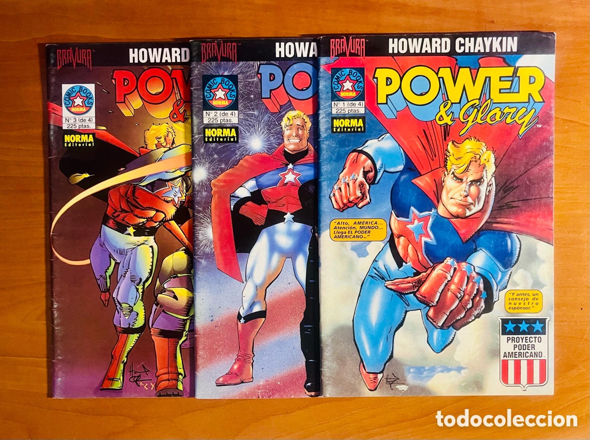 C&oacute;mics: COLECCI&Oacute;N POWER & GLORY, 3 EJEMPLARES DE 4, (NORMA EDITORIAL) - Foto 1
