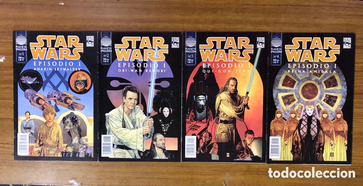 C&oacute;mics: STAR WARS,EPISODIO I,COMPLETA 4 EJEMPLARES,(PLANETA DEAGOSTINI) - Foto 1