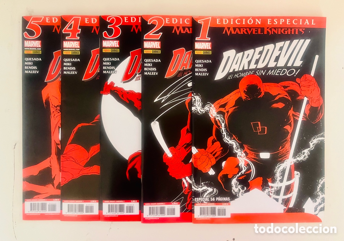 C&oacute;mics: COLECCI&Oacute;N DAREDEVIL, 5 N&Uacute;MEROS COMPLETA, (PANINI COMICS) - Foto 1
