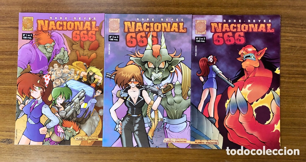 C&oacute;mics: NACIONAL 666,COMPLETA 3 EJEMPLARES,(LABERINTO- PLANETA DEAGOSTINI) - Foto 1