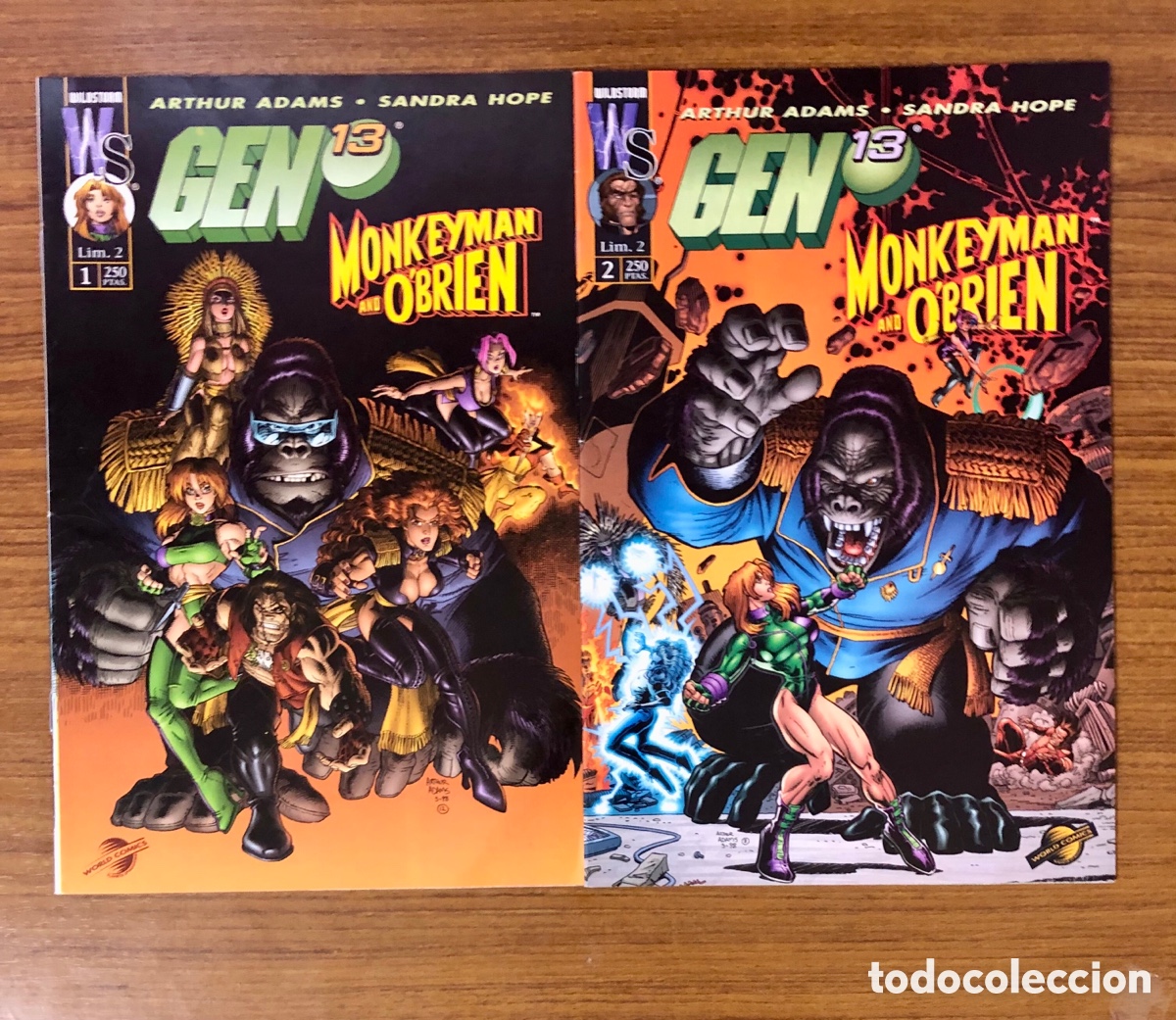 C&oacute;mics: GEN13,MONKEYMAN AND O&rsquo;BRIEN,COMPLETA 2 EJEMPLARES,(WORLD COMICS) - Foto 1