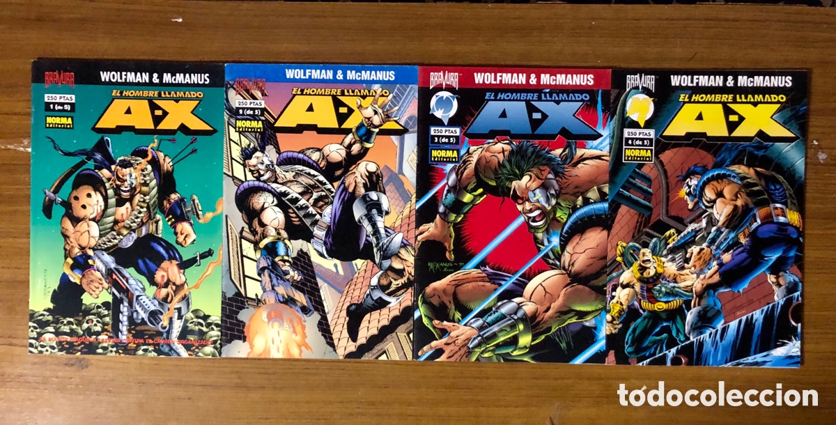 C&oacute;mics: EL HOMBRE LLAMADO AX,4 EJEMPLARES DE 5,(NORMA EDITORIAL) - Foto 1