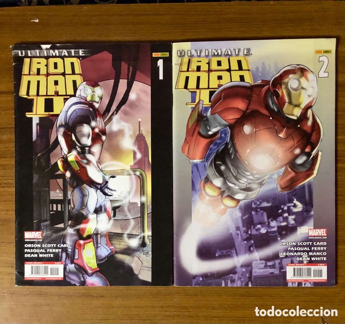 C&oacute;mics: IRON MAN,ULTIMATE,2 EJEMPLARES,(PANINI COMICS) - Foto 1