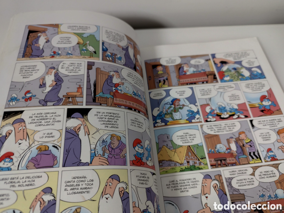 C&oacute;mics: C&oacute;mics. LOS PITUFOS. INTEGRAL 7 - Peyo (Carton&eacute;) EXTERIORMENTE DA&Ntilde;ADO - Foto 10