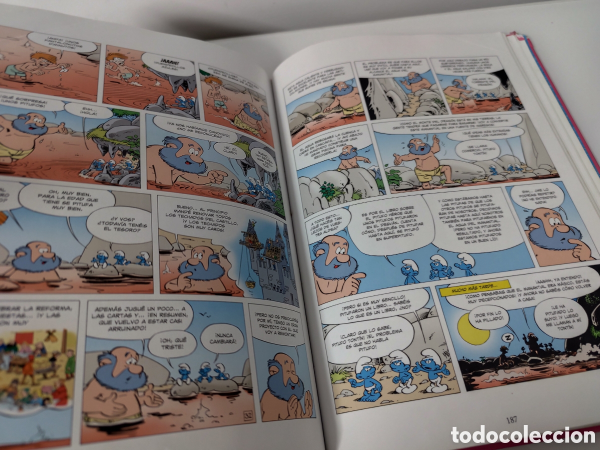C&oacute;mics: C&oacute;mics. LOS PITUFOS. INTEGRAL 7 - Peyo (Carton&eacute;) EXTERIORMENTE DA&Ntilde;ADO - Foto 12