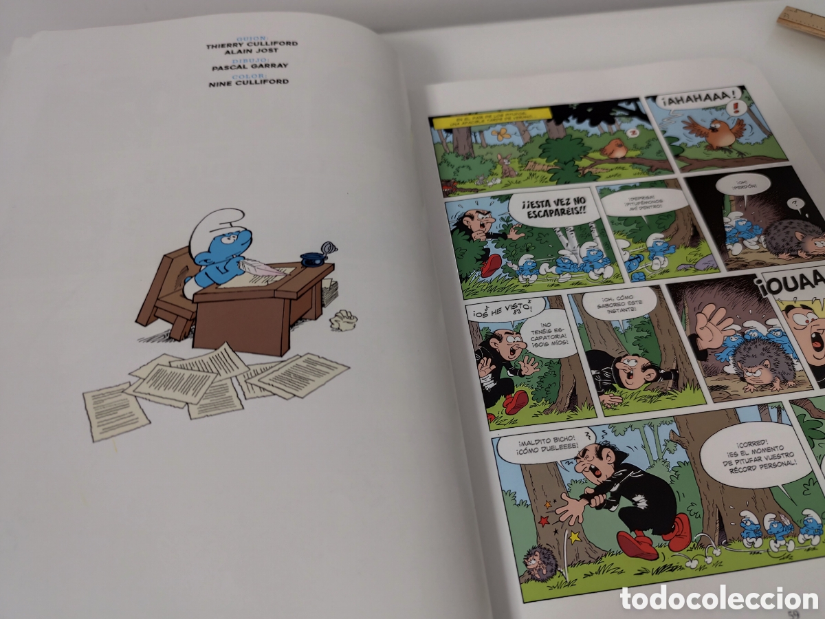 C&oacute;mics: C&oacute;mics. LOS PITUFOS. INTEGRAL 7 - Peyo (Carton&eacute;) EXTERIORMENTE DA&Ntilde;ADO - Foto 24
