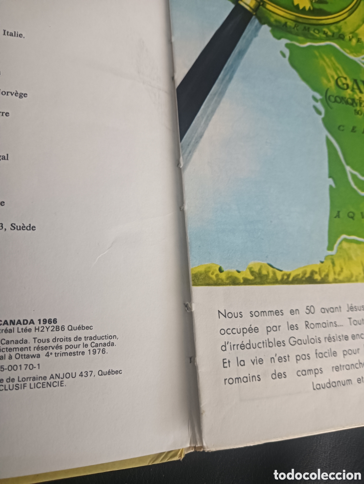 C&oacute;mics: Comic - Asterix - Le combat des Chefs - 1976 Dargaud - Canad&aacute; - Foto 4