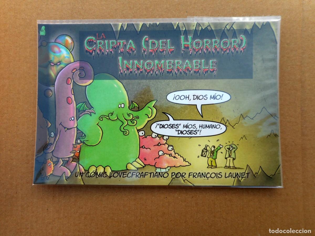 C&oacute;mics: TARJETA PROMOCIONAL DE LA WEBC&Oacute;MIC LA CRIPTA (DEL HORROR) INNOMBRABLE (2012) GOOMI - Foto 1