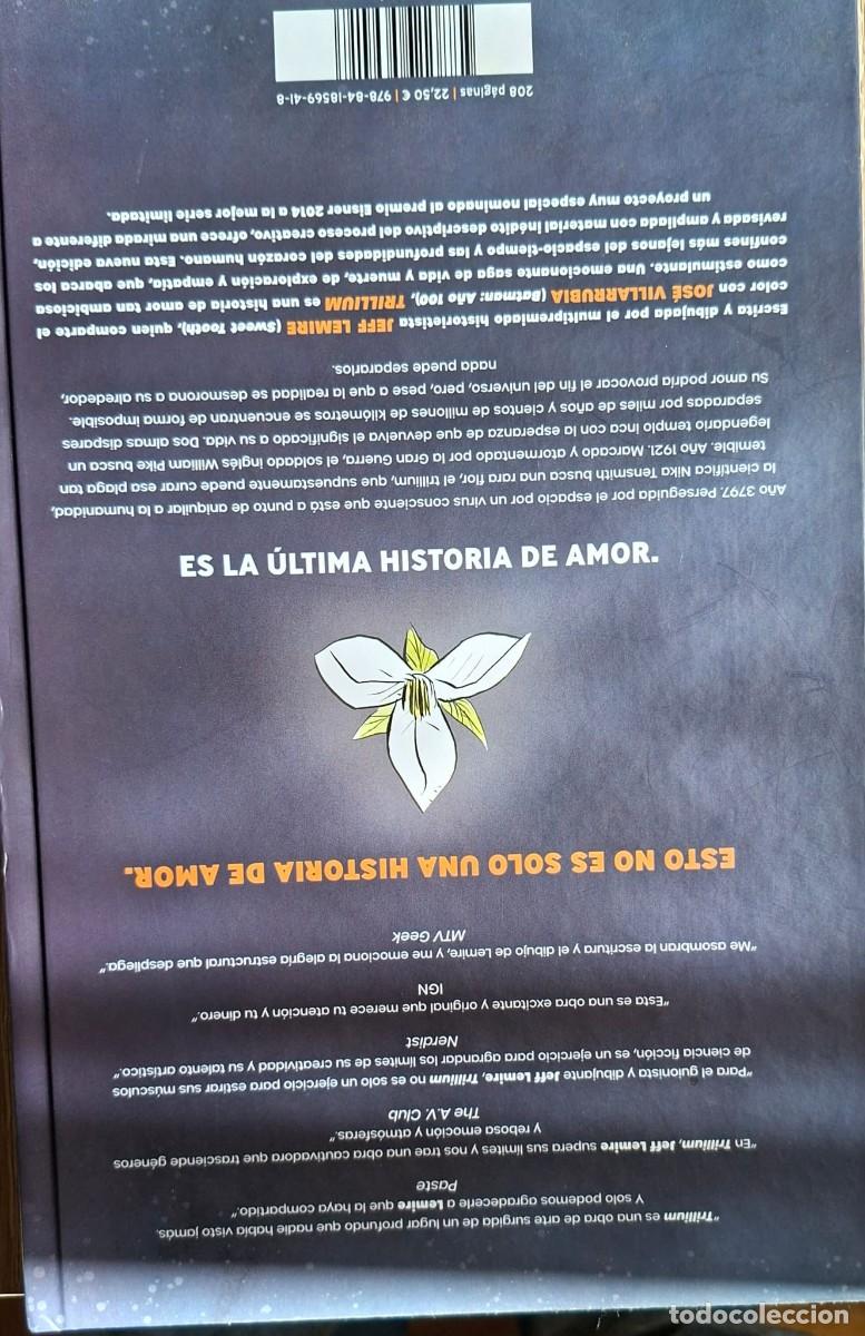 C&oacute;mics: TRILLIUM de Jeff Lemire. Con Jos&eacute; Villarubia - Foto 2